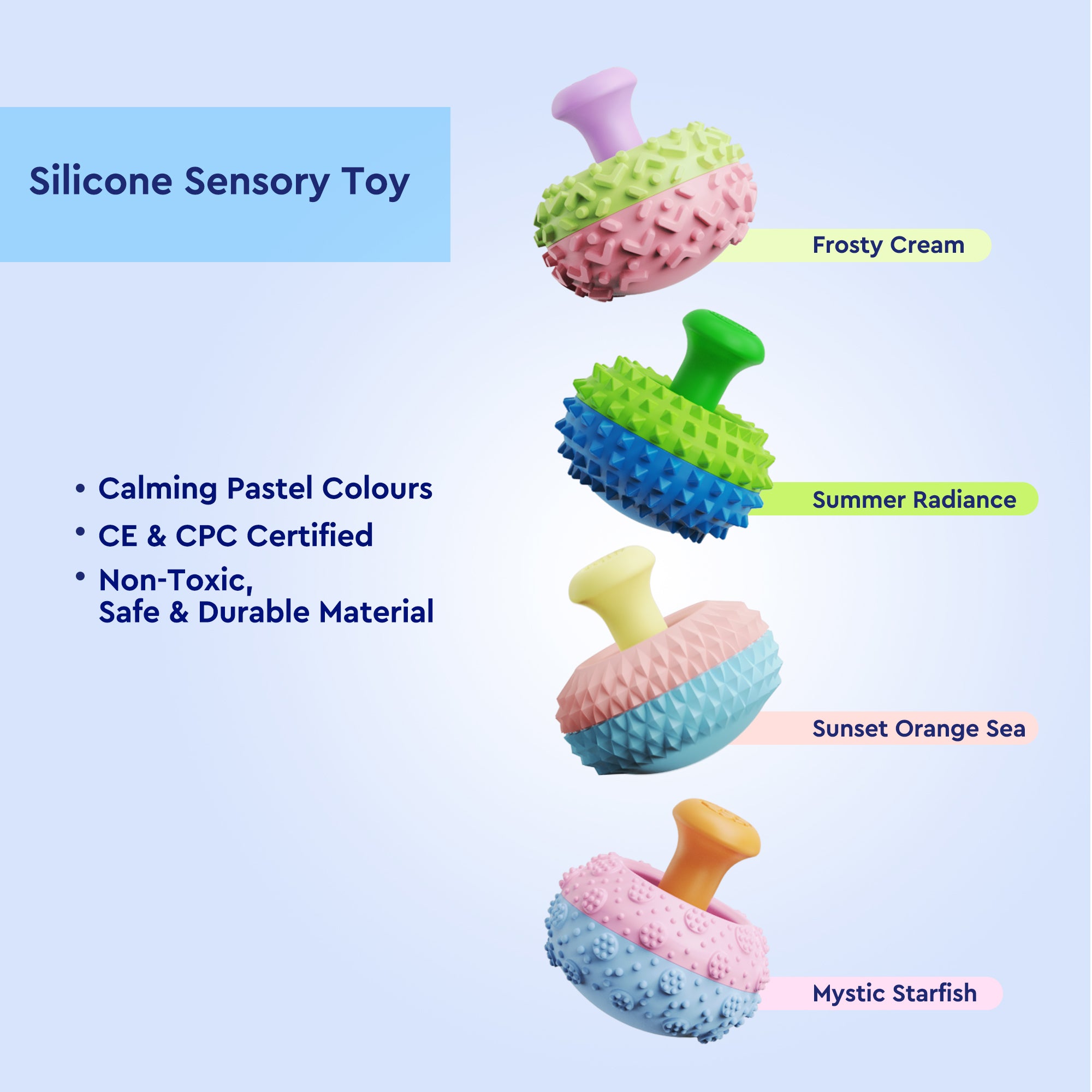 4/6pcs Thumb Rocker Stress Relief Fidget Toys for Kids Adults, Silicone Sensory Toys for Autism ADHD Anxiety, Fun Textures Gadgets, Office Desk Toy, Stocking Stuffers for Women Men Teen Gifts